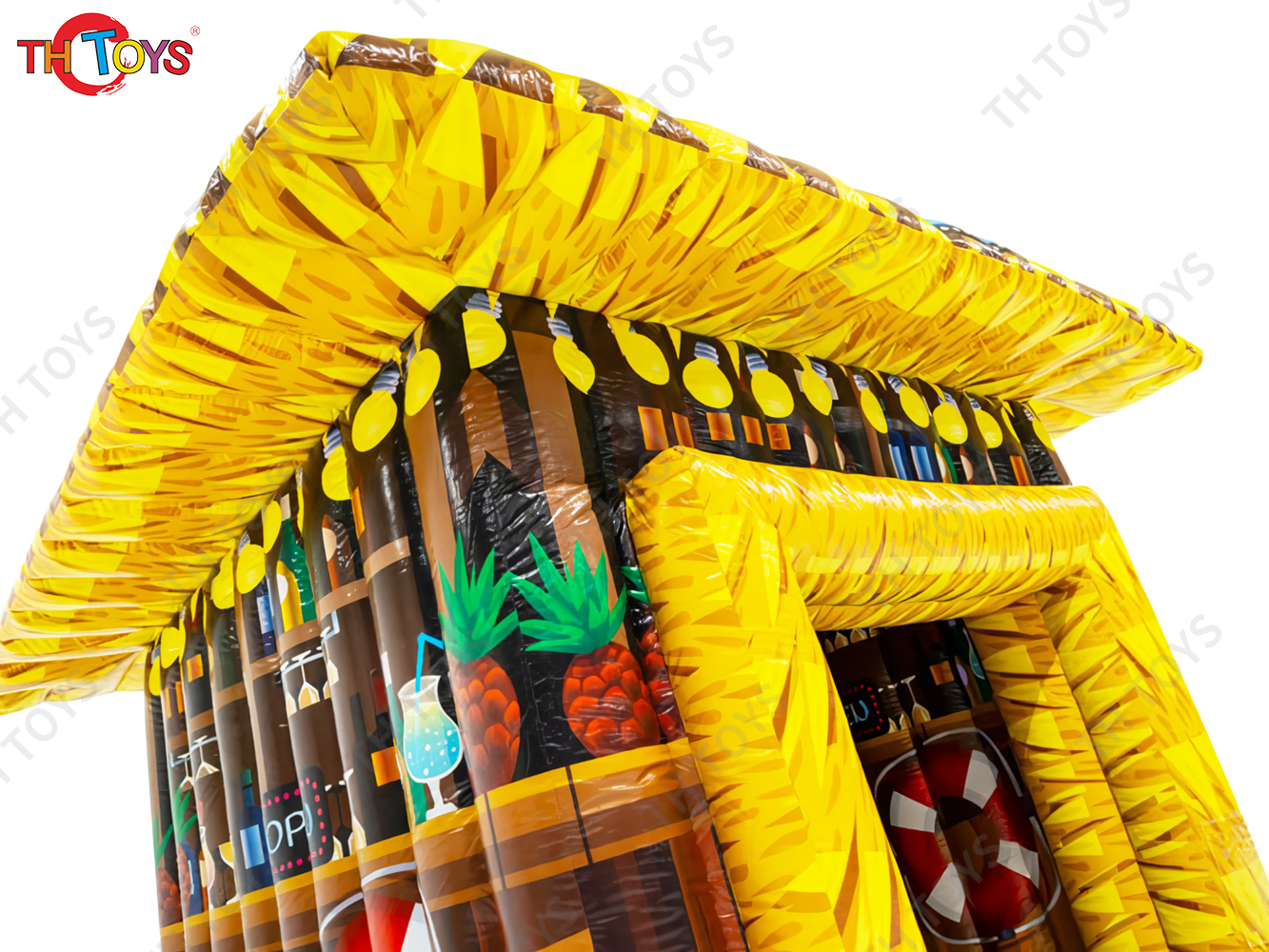 Commercial Durable Pineapple Inflatable Beach Pub Tent New Design Blow Up Beach Tent with Blower