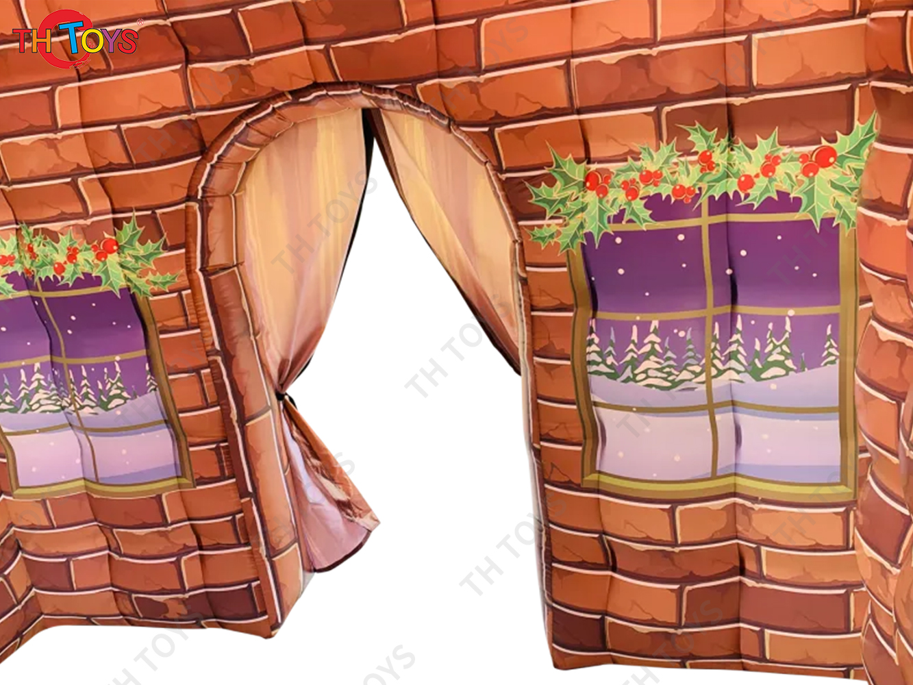 Inflatable Christmas Village with Fast Shipping Giant Santa House Christmas Inflatable Christmas Bar Inn with Blower