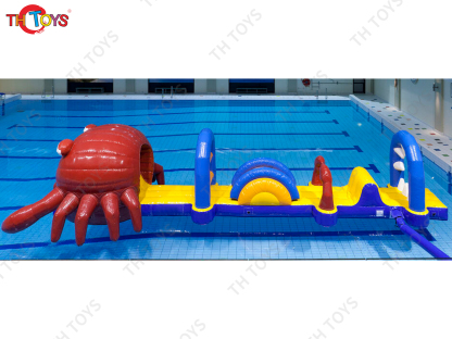 Inflatable Floating Water Obstacle Course,pirate ship commercial inflatable obstacle course on swimming pool