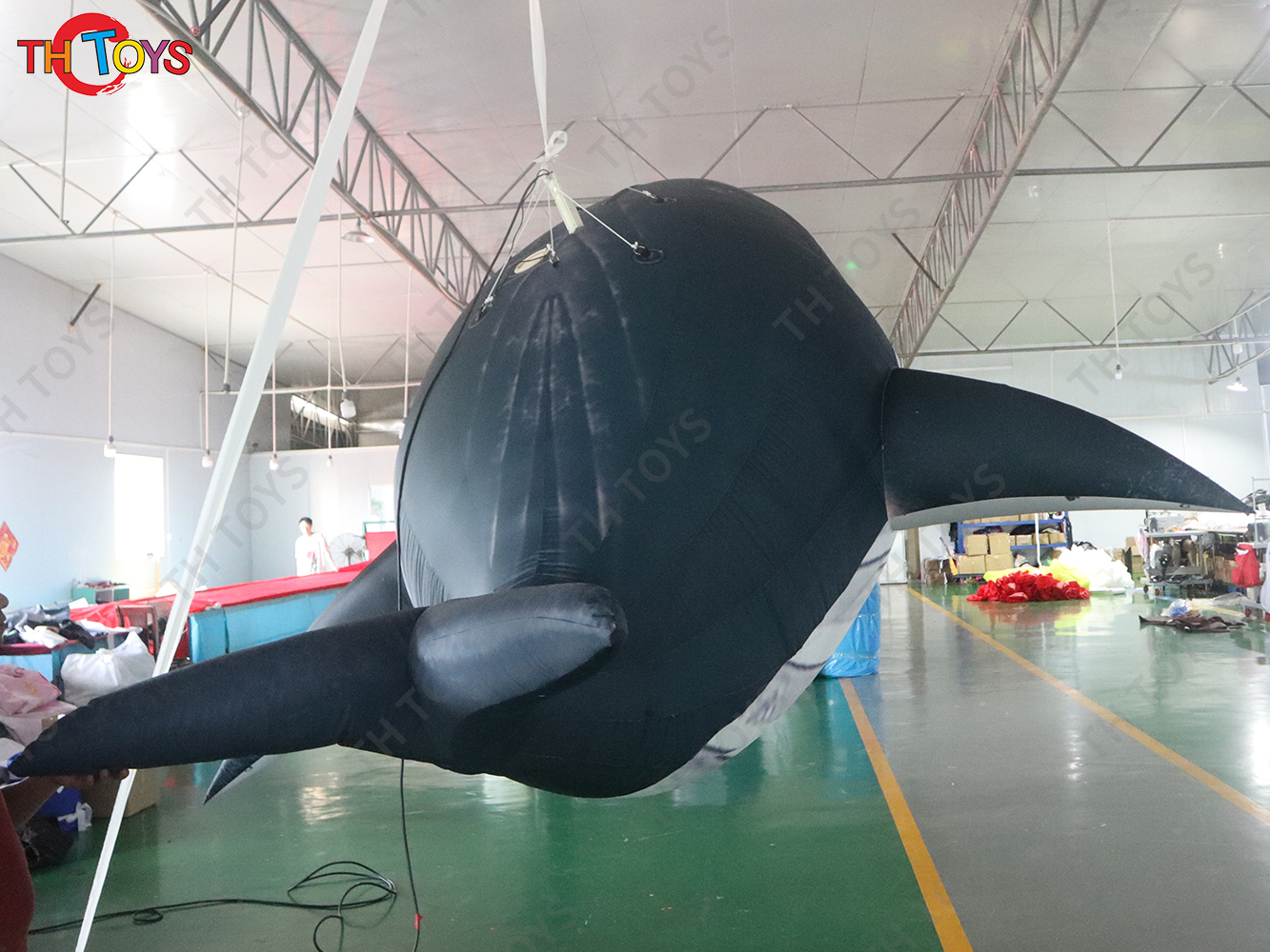 Giant Inflatable Whale with Led Lights Inflatable Hanging Sea Animal for Summer Carnival Aquarium Decoration