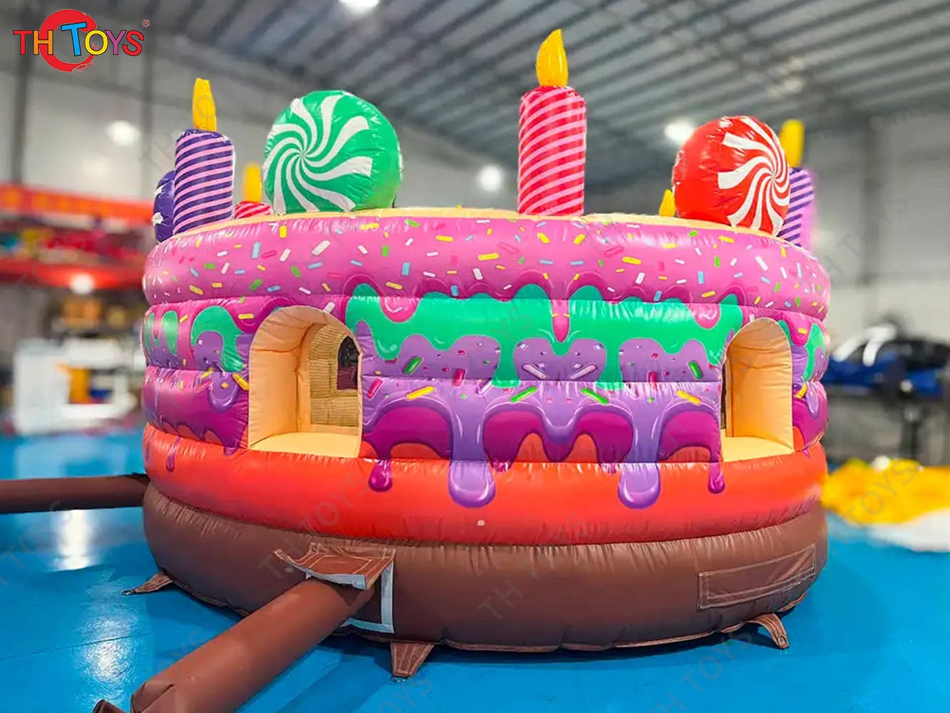 Inflatable Cake Bouncer Castles with cover Child Jumping Bouncy Castle Trampoline Bounce House Inflatable Bouncer
