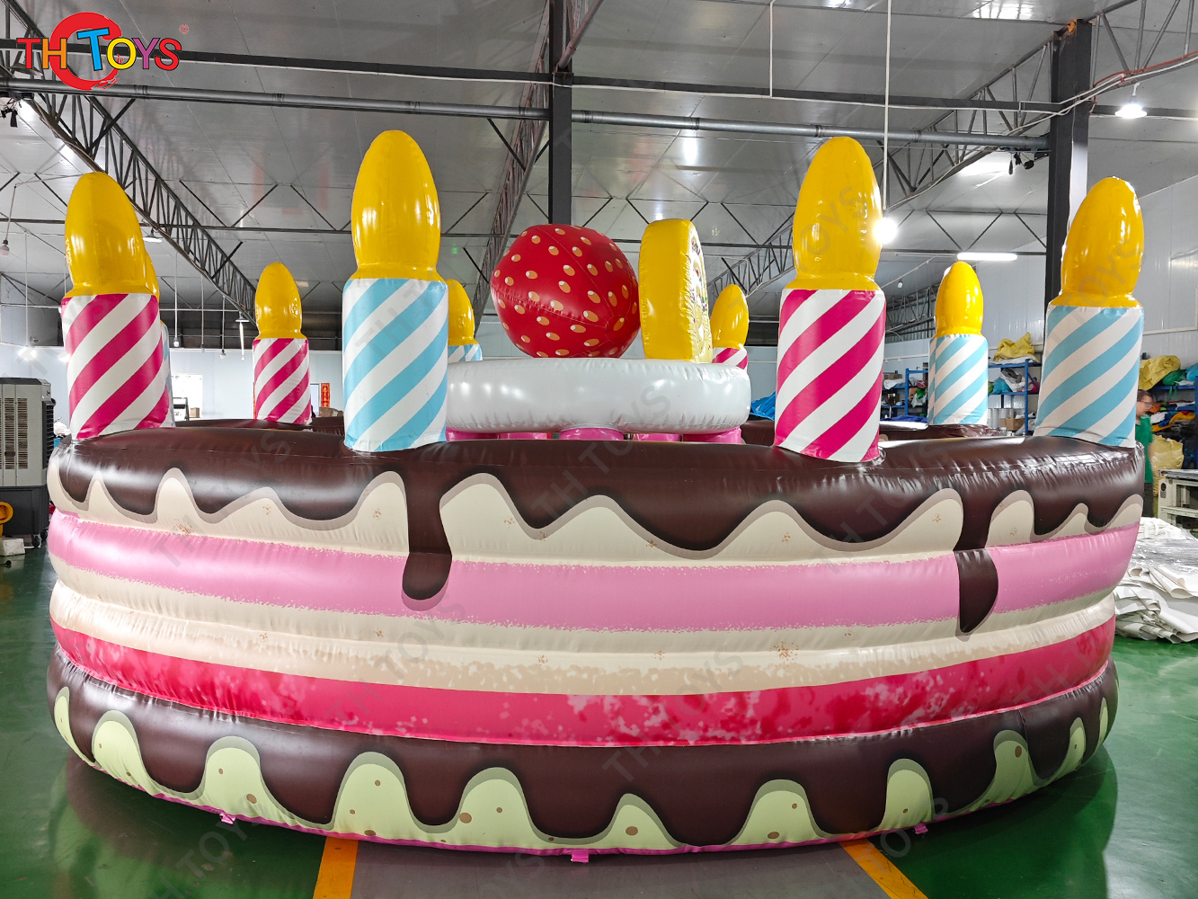 Inflatable Cake Bouncer Castles with cover Child Jumping Bouncy Castle Trampoline Bounce House Inflatable Bouncer 4.5x2.5mH