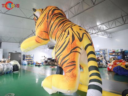customized New Year Giant Inflatable Standing Up Tiger for Display