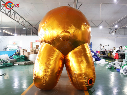 3m 10ft Inflatable Golden Elephant,customized inflatable Elephant Animal Mascot Balloon for Advertising