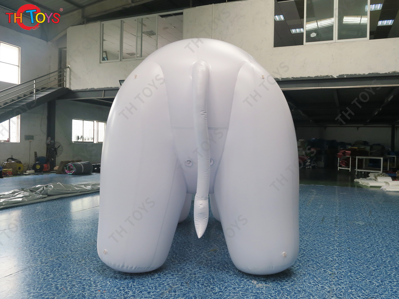 Outdoor Advertising Inflatable Elephant Replica Ground Balloon Giant Pink Inflatable Elephant Model