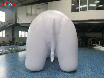 Outdoor Advertising Inflatable Elephant Replica Ground Balloon Giant Pink Inflatable Elephant Model