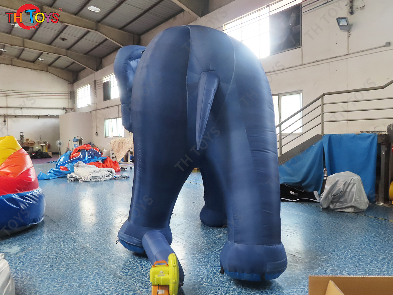 Golden Inflatable Elephant Model Blow Up Animal Balloon for Decoration Advertising