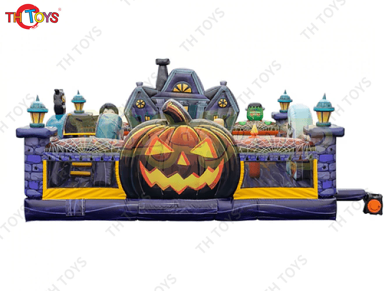 New Haunted house inflatable Bouncy castle commerical Inflatable Halloween Bouncer playground for party