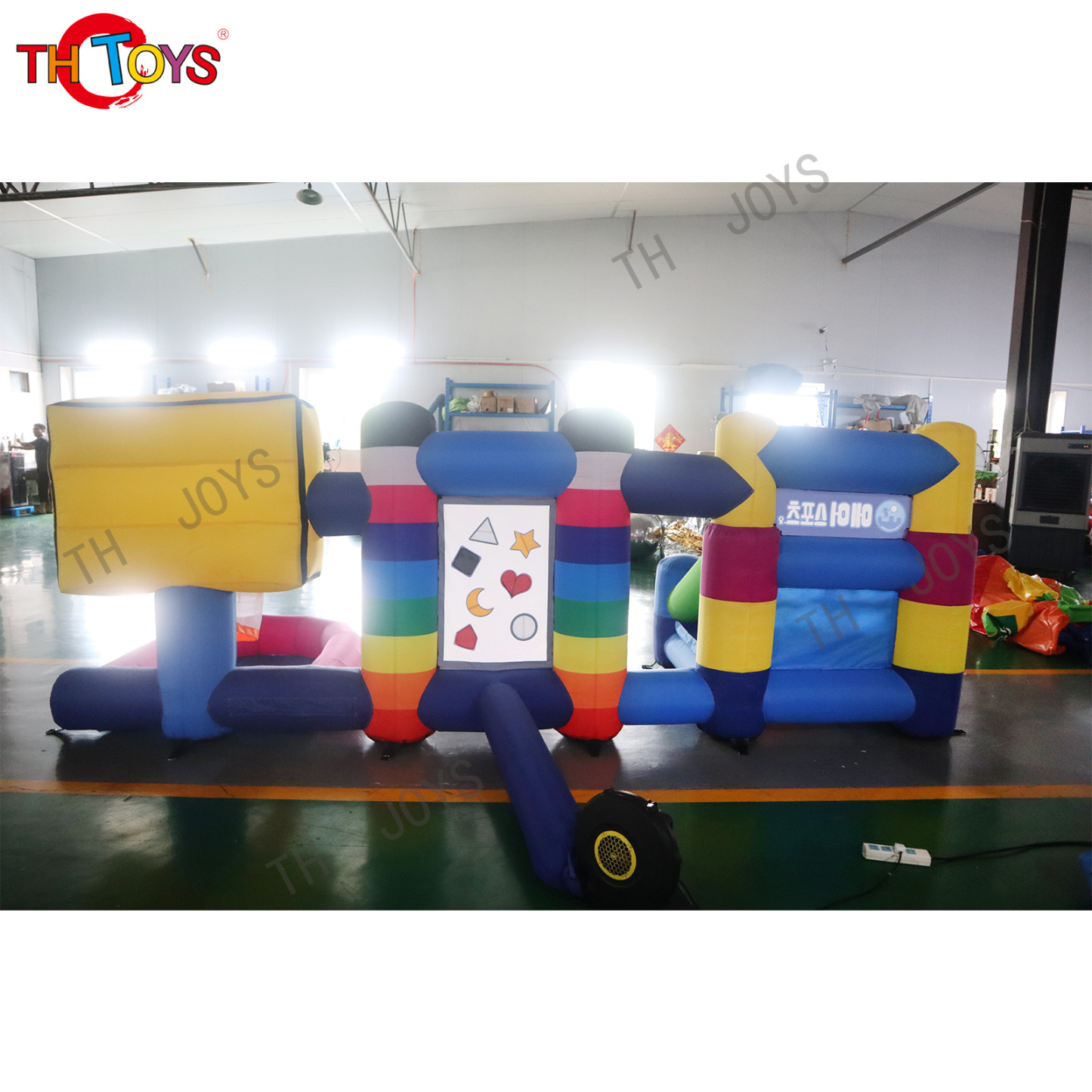 Latest 3-in-1 Modular Game Inflatable Carnival 3 in 1 Sports Zone Interactive Game for Kids Adults