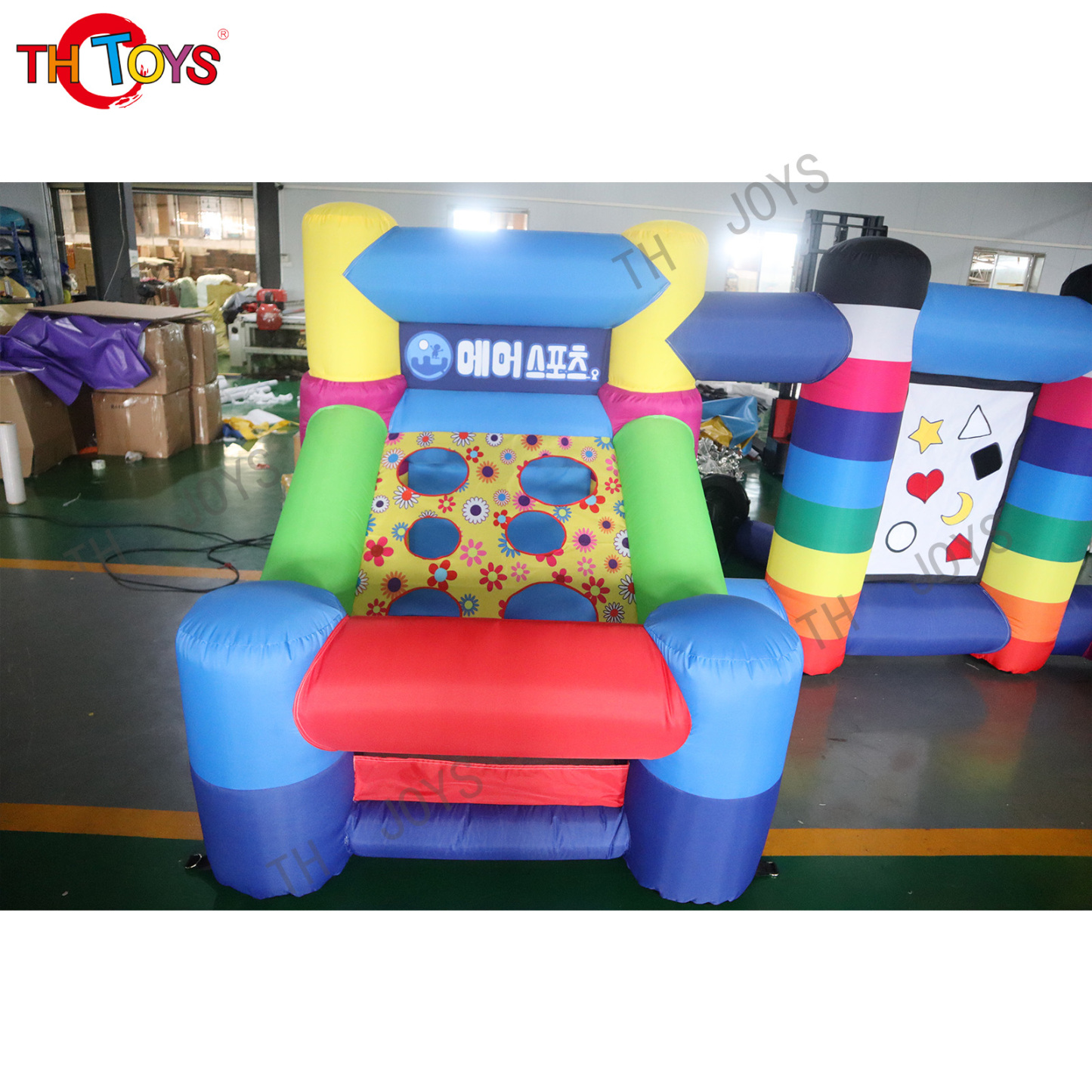Latest 3-in-1 Modular Game Inflatable Carnival 3 in 1 Sports Zone Interactive Game for Kids Adults