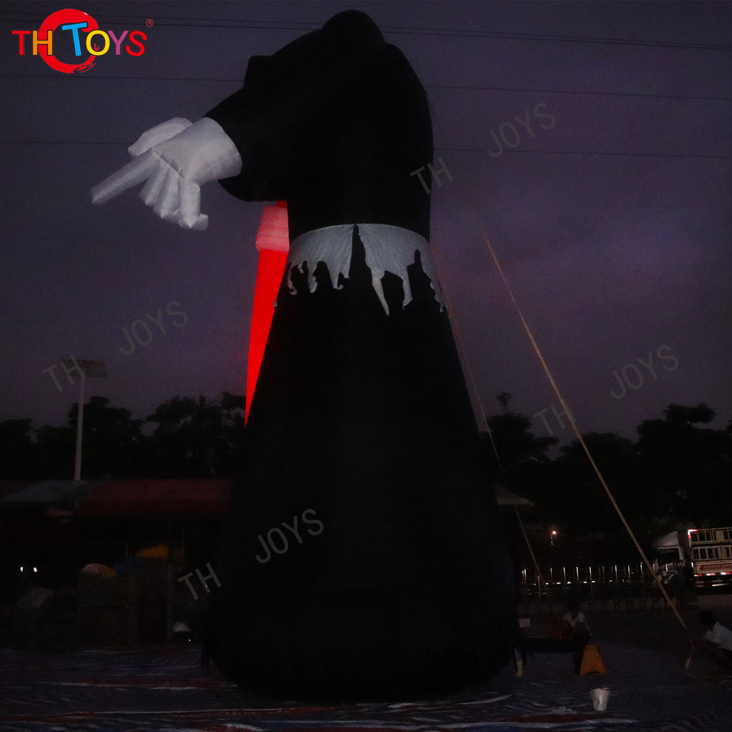 inflatable halloween grim reaper model giant reaper carry skeleton halloween inflatables with led light