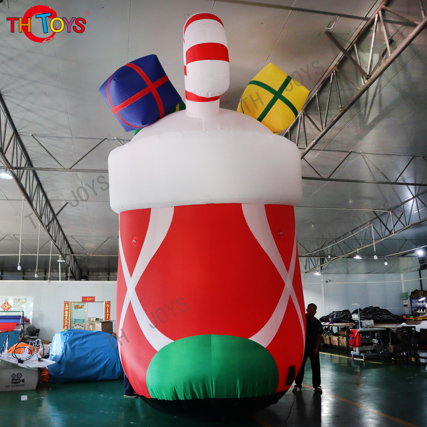Ange Outdoor Custom red inflatable boots / inflatable christmas shoe for decoration