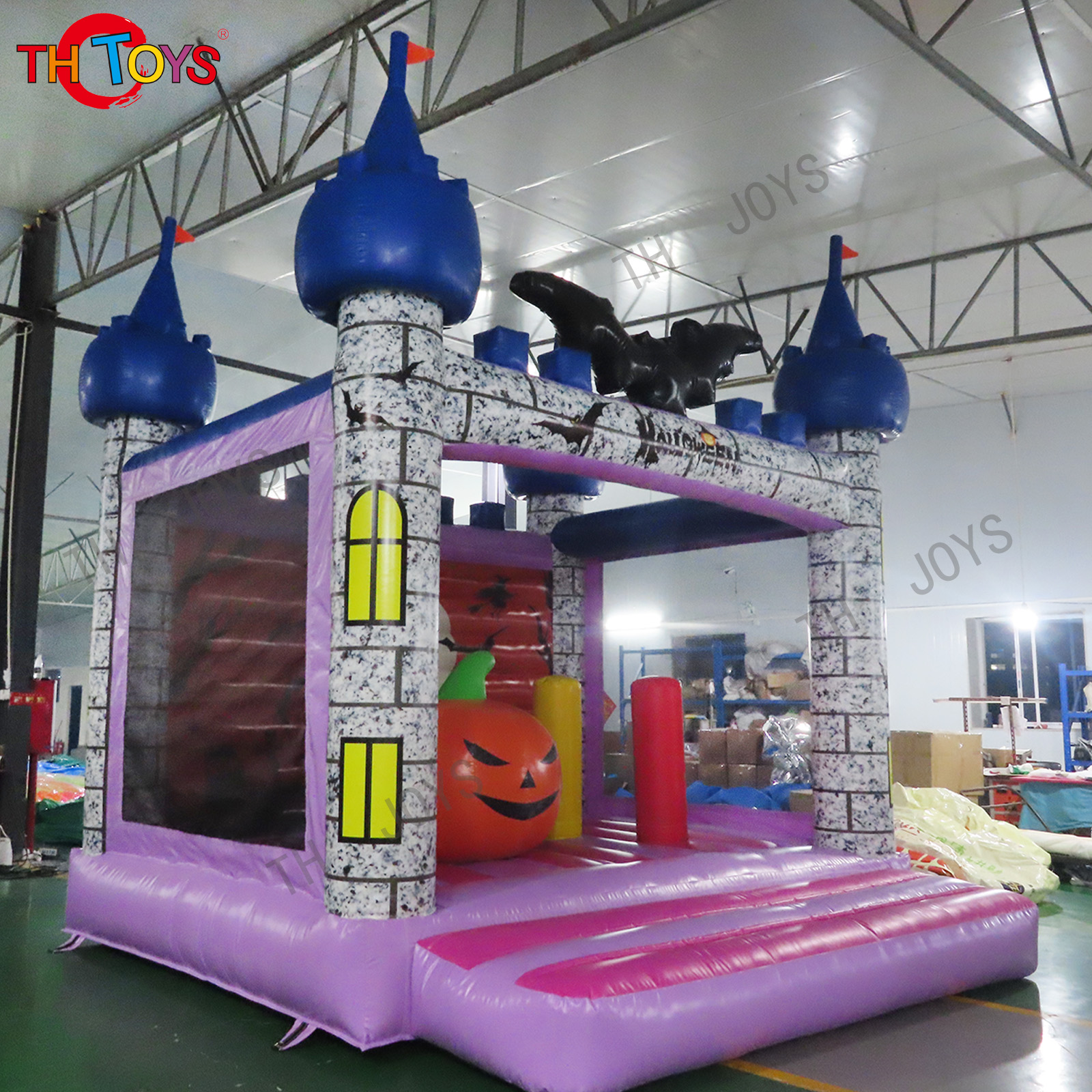 Outdoor halloween inflatable haunted bounce house inflatable jumping bouncy castle inflatable bouncer for kids