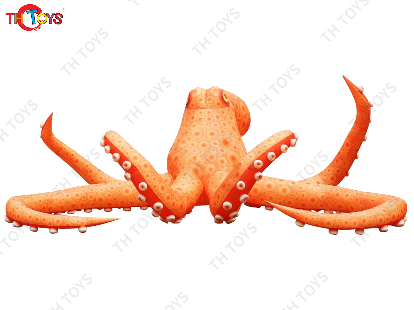 4M 5M Giant Inflatable Cartoon Octopus Air Blow Squid with Tentacles Nightclub Wall Decoration Halloween Event Advertising Props