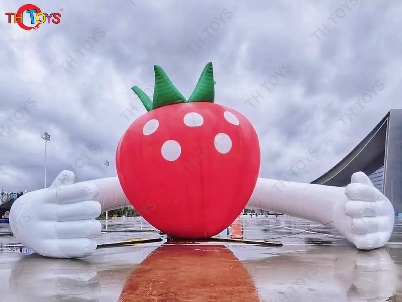 Giant Inflatable Strawberry Device Inflatable Strawberry Balloon