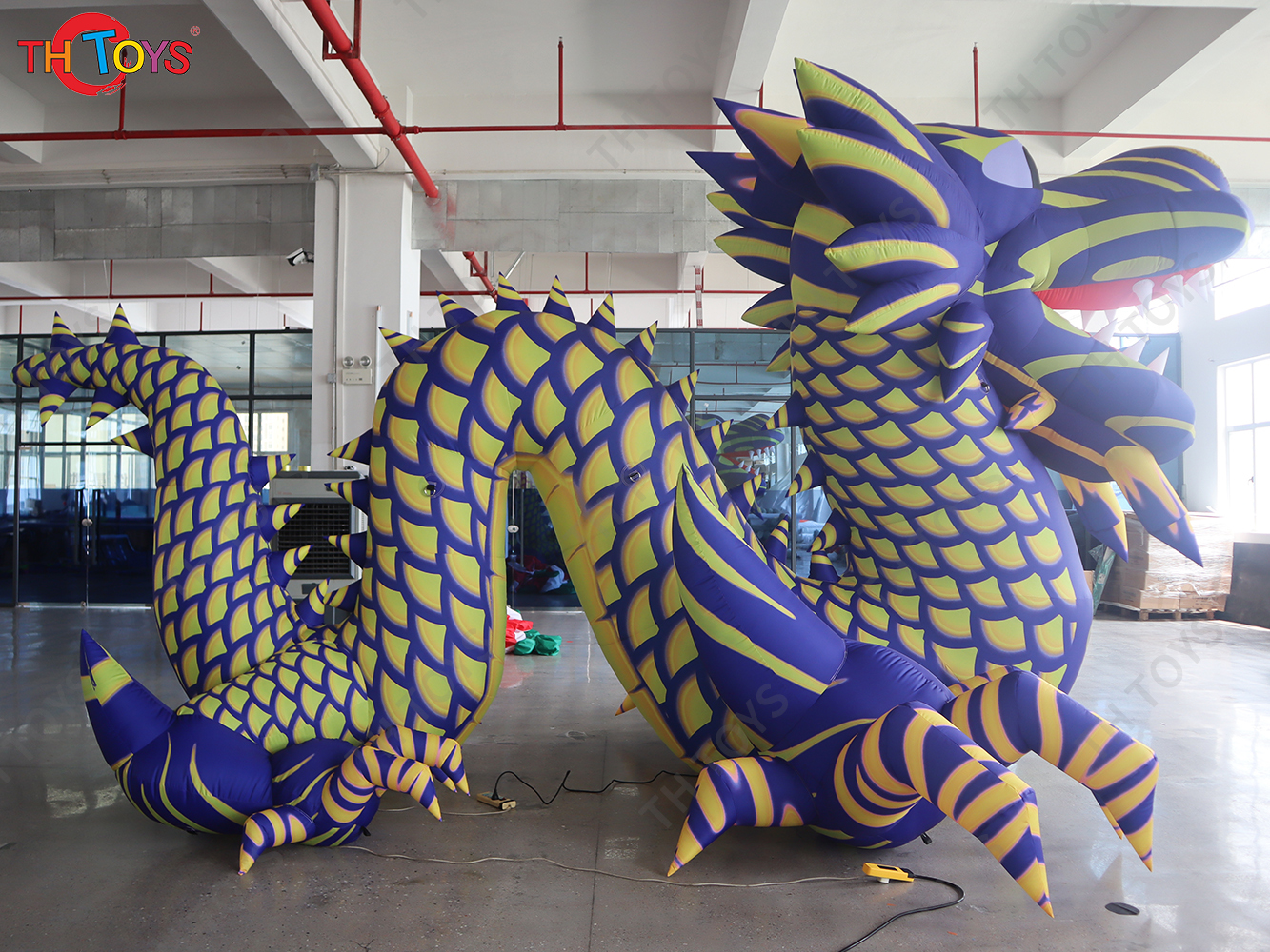 6m Long Giant Inflatable Dragon Airblow Chinese Dragon for Chinatown New Year Outdoor Event Party