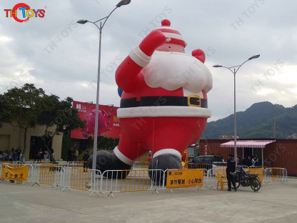 Merry Christmas Outdoor Giant Inflatable Santa Claus Commercial Inflatable Santa Old Man Model with Blower