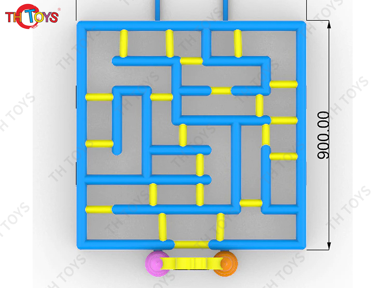 outdoor giant Ice Cream Inflatable Maze, customized inflatable Obstacle maze laser tag games for party