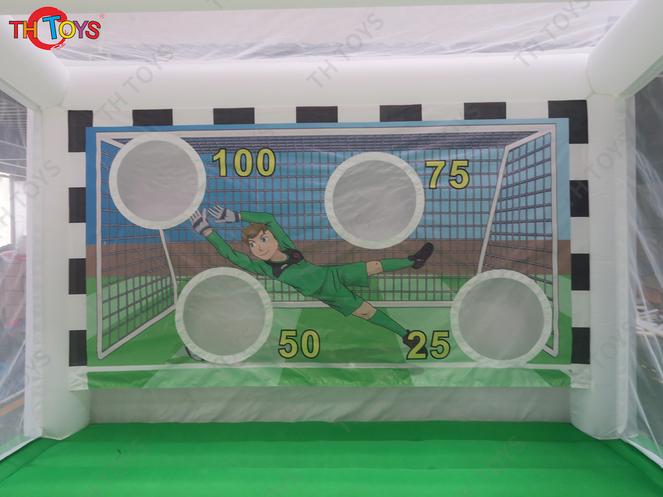 5x4m Optional Giant Carnival Sport Inflatable Soccer Target Football Goal Shootout Goal Unisex for Playground Use