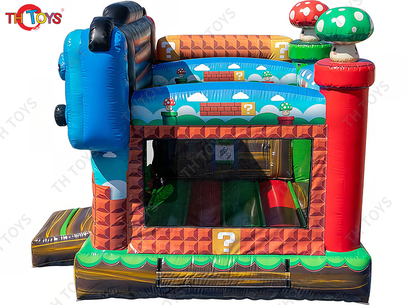 8x4m Inflatable Gamer Combo Bounce House and Slide