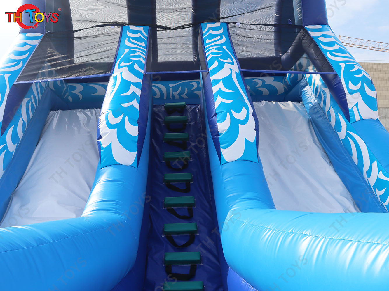 giant inflatable water slide, commercial inflatable water slide, dual lanes water slide amusement for kids N adults