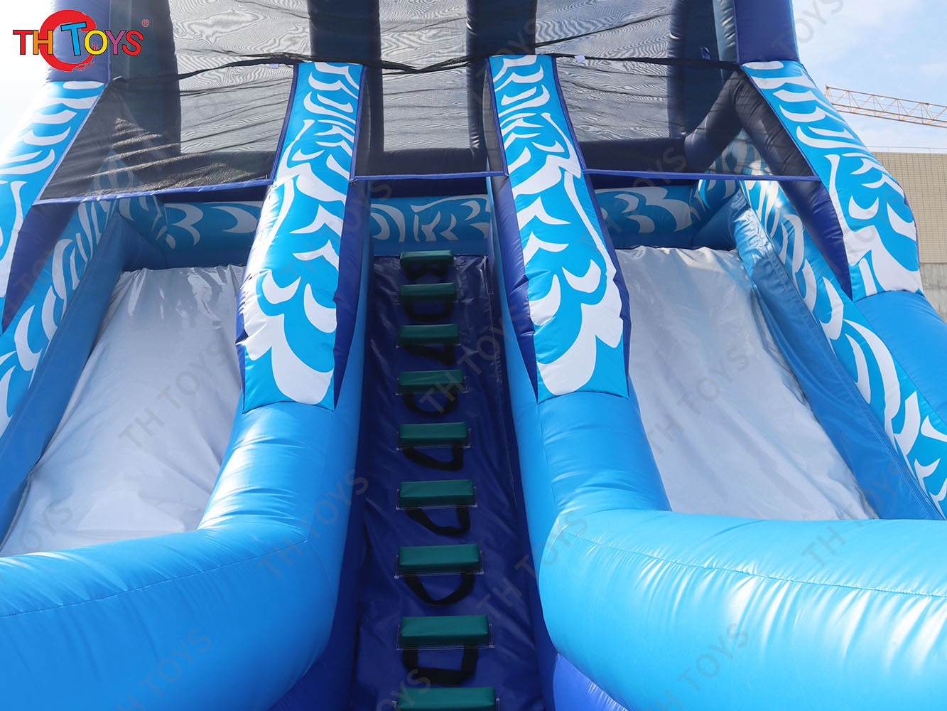 giant inflatable water slide, commercial inflatable water slide, dual lanes water slide amusement for kids N adults