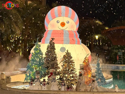 Outdoor Inflatable Christmas Snowman Model High Quality Commercial Inflatable Snowman Yard Decoration