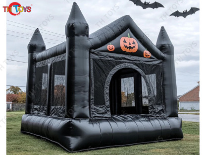Backyard Halloween Bouncer Pumpkin Inflatable Bounce House