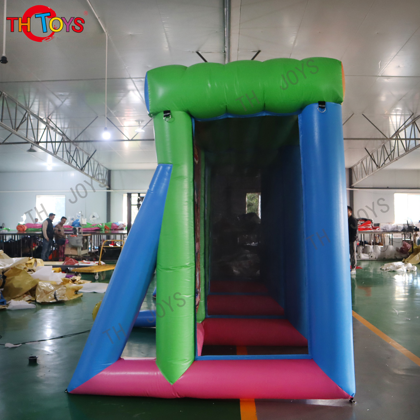 Outdoor Large Carnival Games Inflatable Darts Soccer Field 3 In 1 Shooting Sport