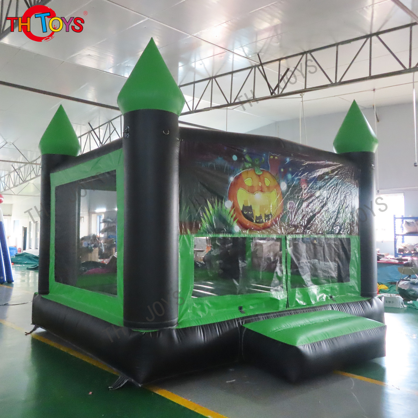 Halloween hunted pumpkin ghost bounce house and hallowmas jumping castle air jumper inflatable bouncer