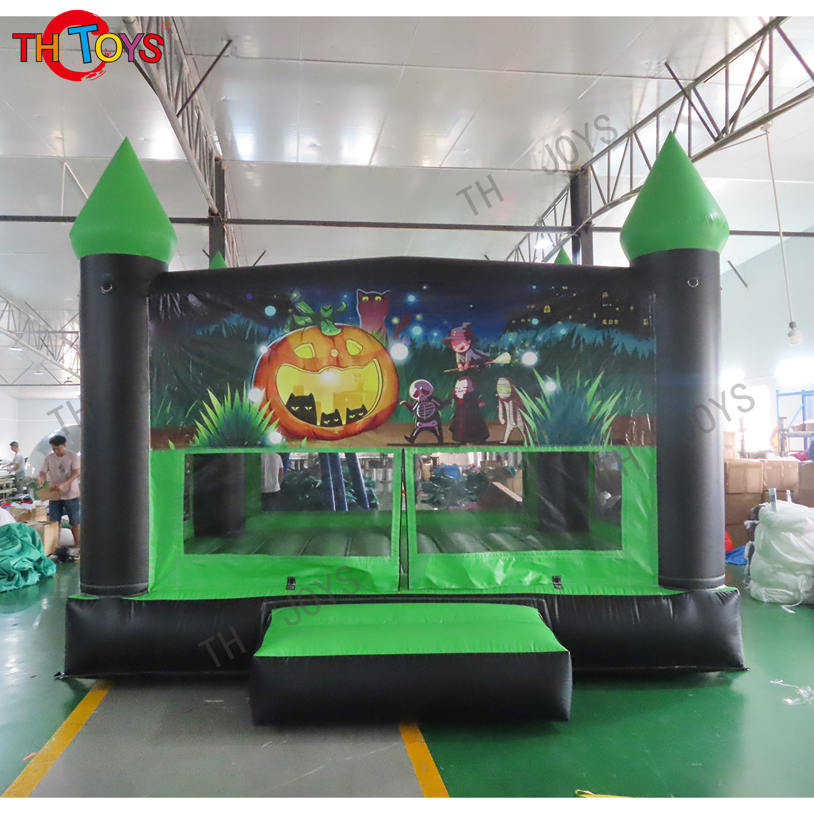 Halloween hunted pumpkin ghost bounce house and hallowmas jumping castle air jumper inflatable bouncer