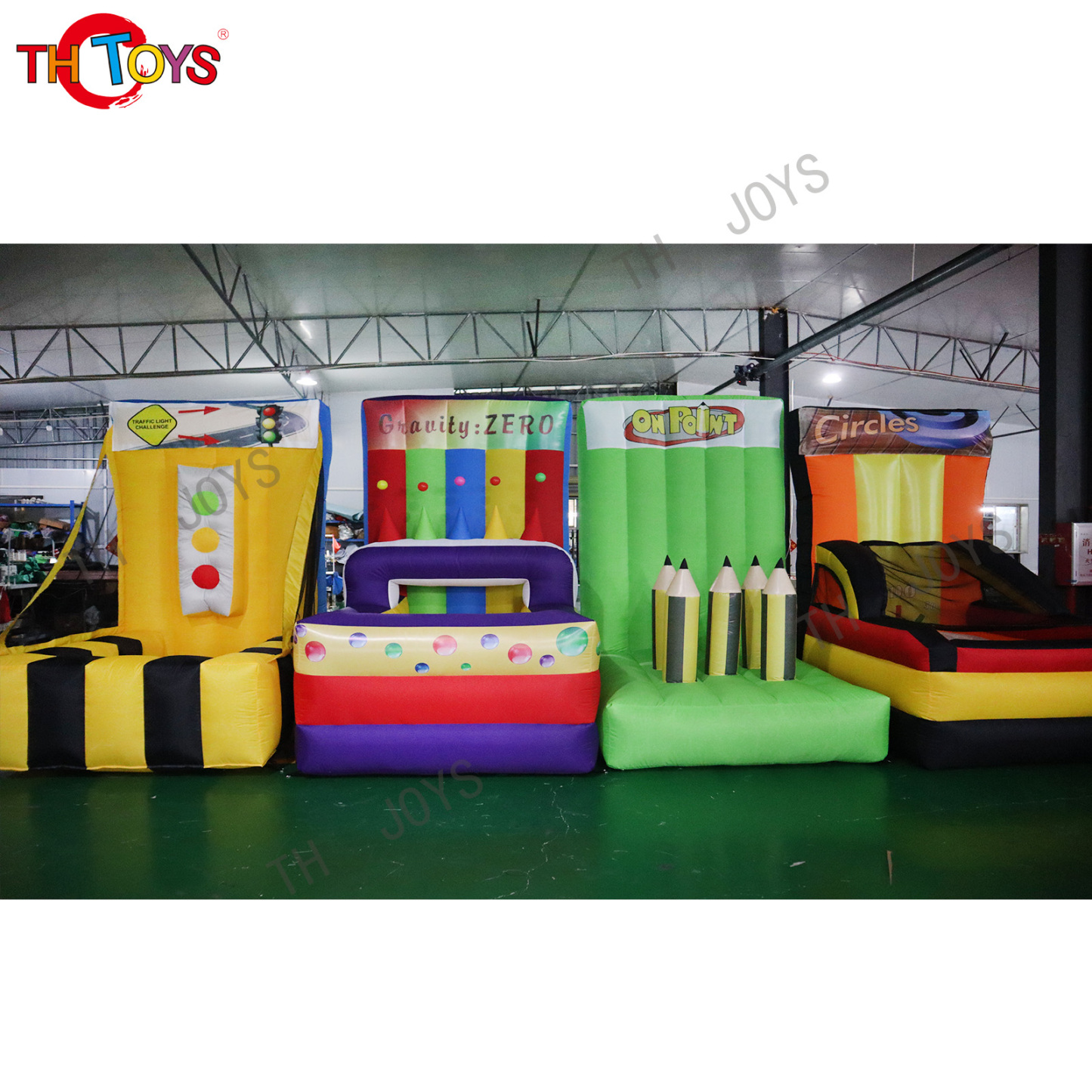 Free Air Shipping To Door 2024 Newest 5 in 1 Inflatable Carnival Bundl
