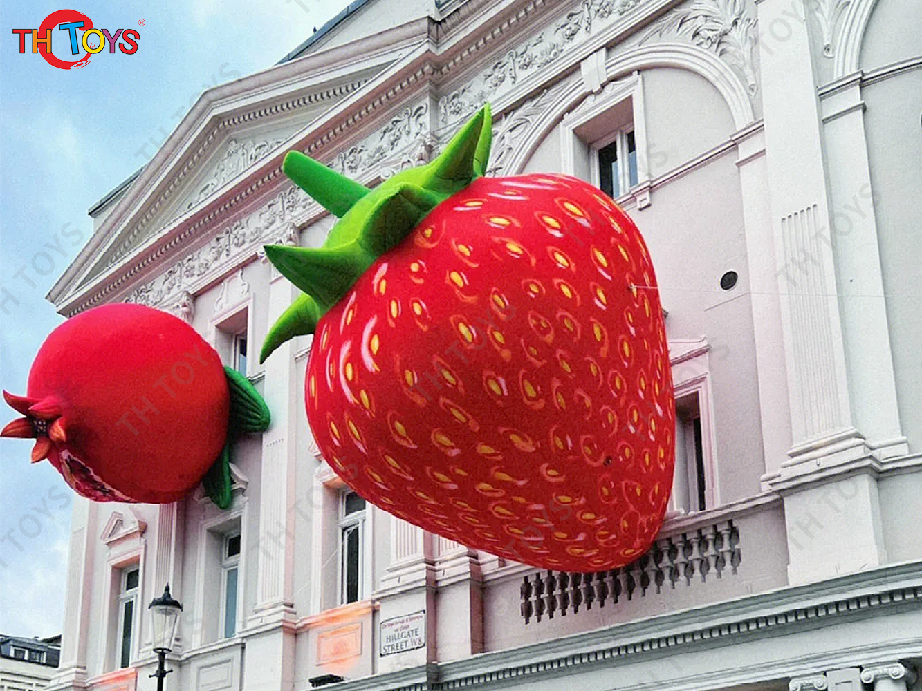 Giant Inflatable Strawberry Balloon 3D Blow Up Strawberry Inflatables Air Balloon