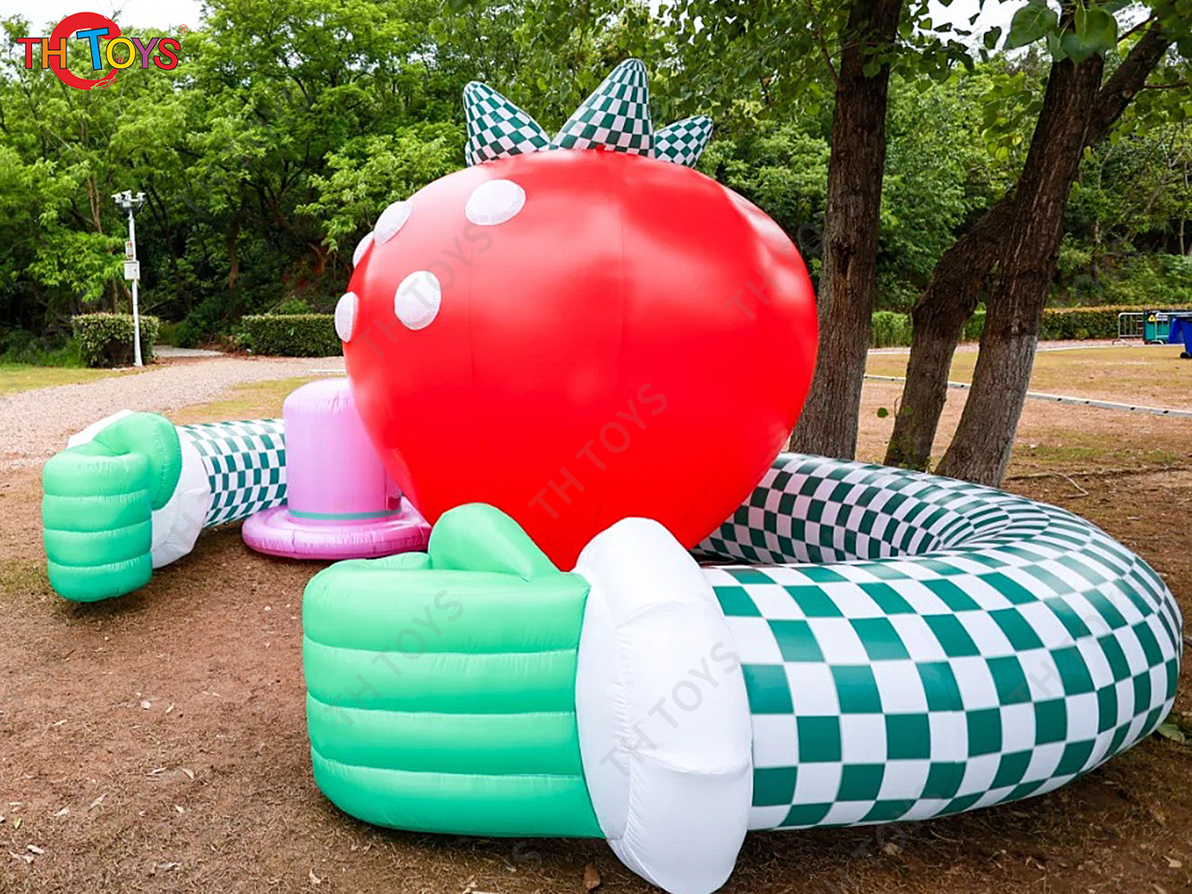 Giant Inflatable Strawberry Device Inflatable Strawberry Balloon