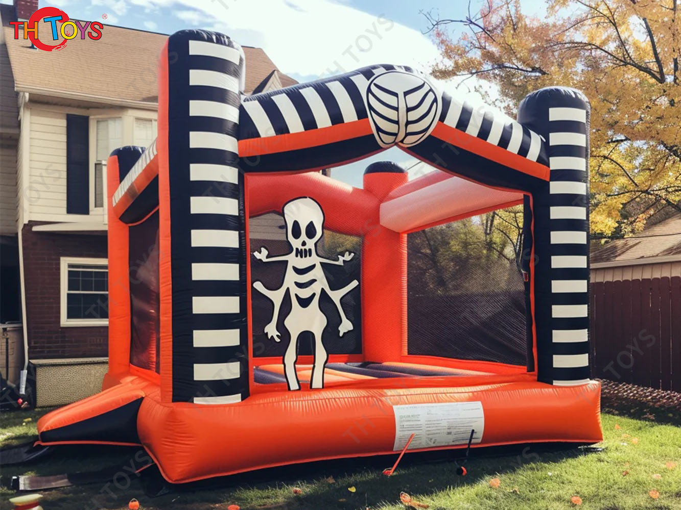 New Halloween Inflatable Castle Bouncy House pumpkin jumper house for sale
