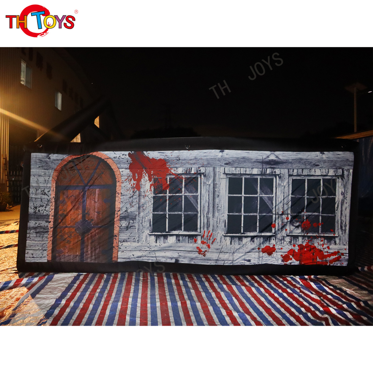 Commercial halloween haunted house inflatable maze