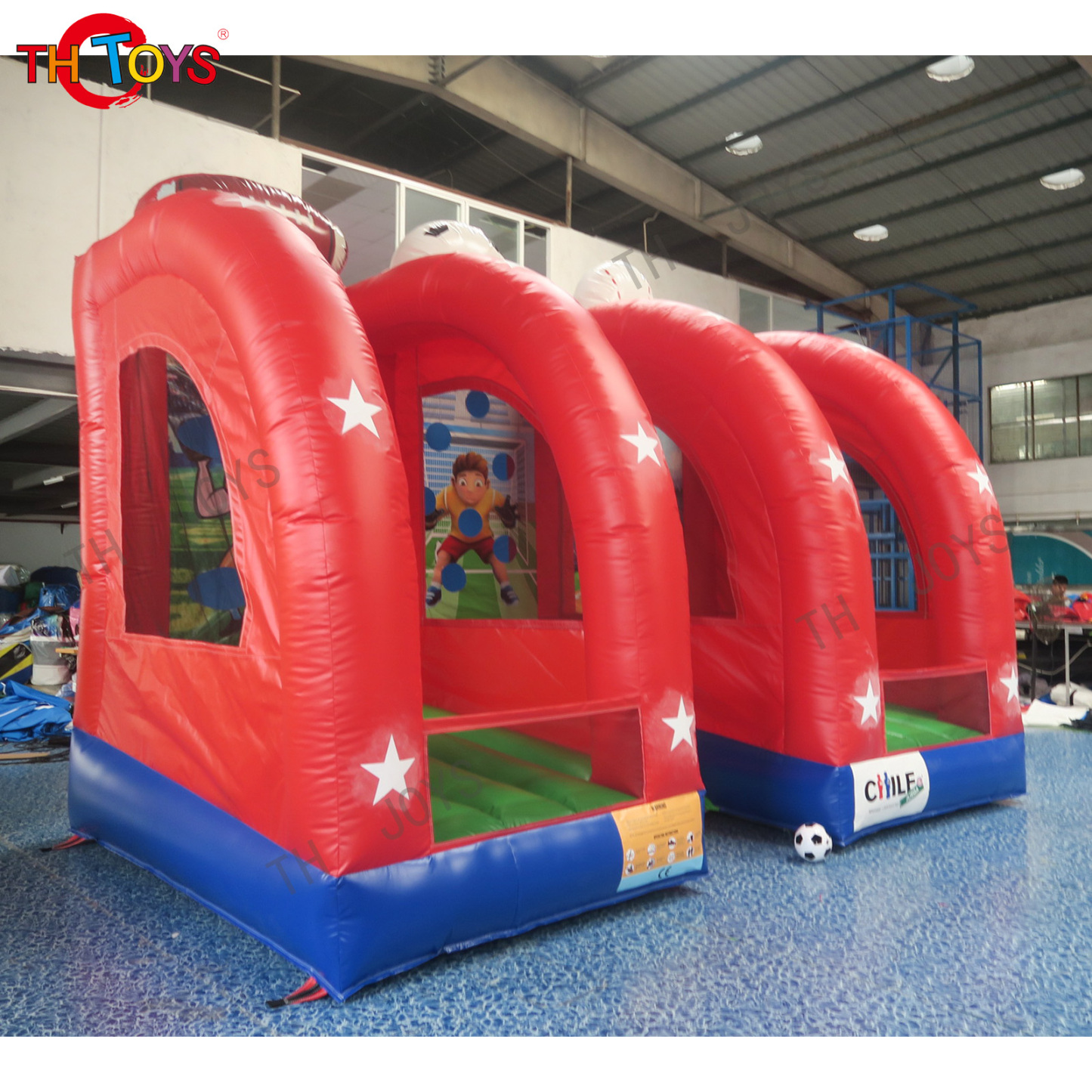 Indoor outdoor carnival sport 3 in 1 inflatable games for events