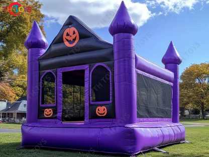 Backyard Halloween Bouncer Pumpkin Inflatable Bounce House