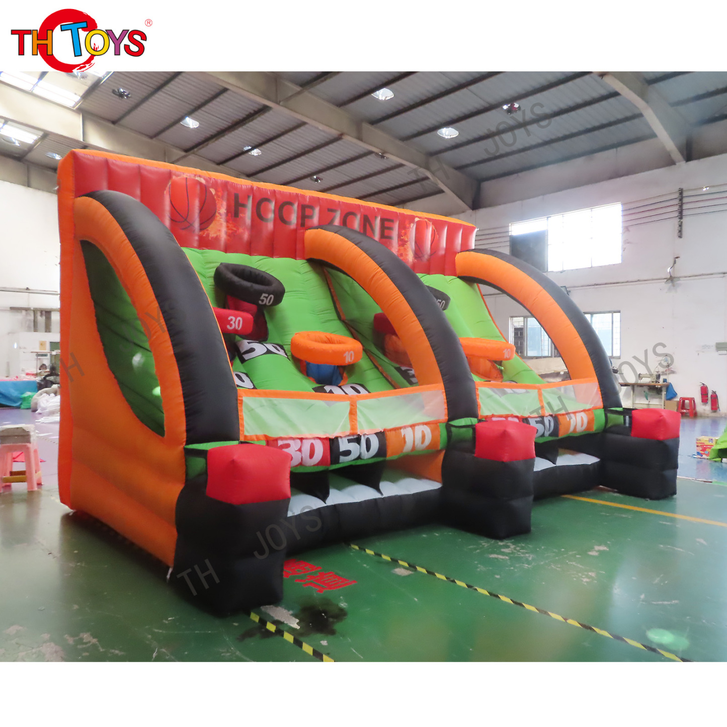 Garden Giant Park Hover Hungry Bungee Running Sport Indoor Ips Challenge Carnival Mini Inflatable Basketball Hoops Games