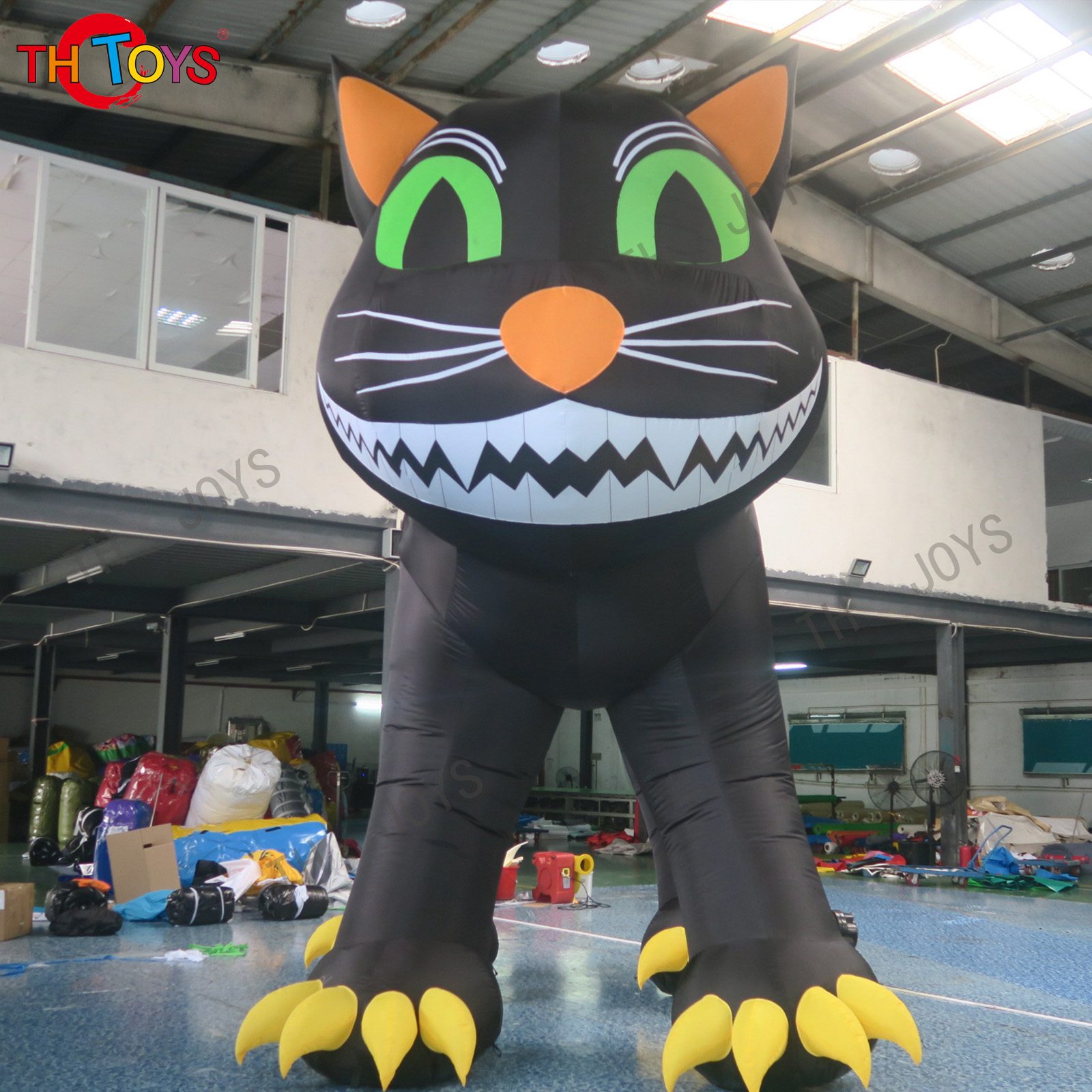 customize color Halloween yard decoration inflatable black cat night party event ideas