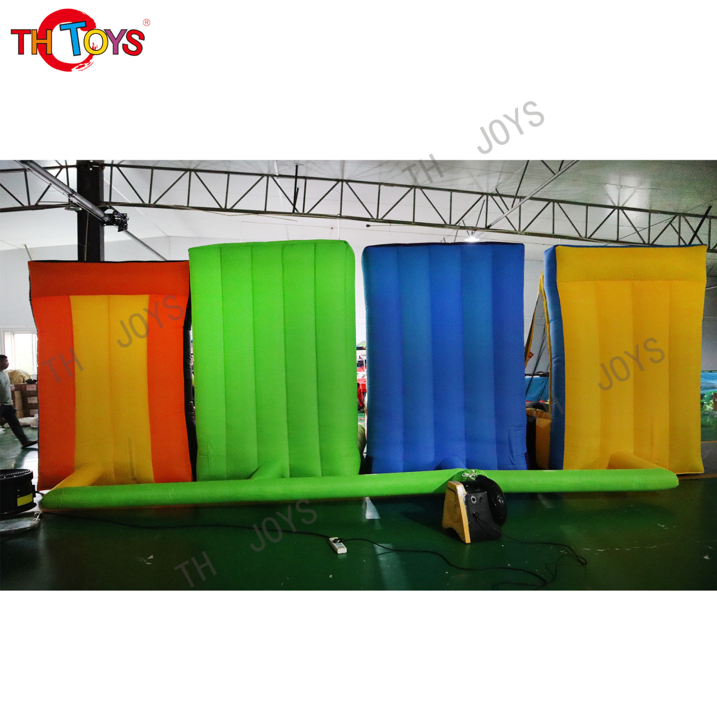 Free shipping 4 in 1 carnival inflatable sport game basketball dart board hoopla games for sale