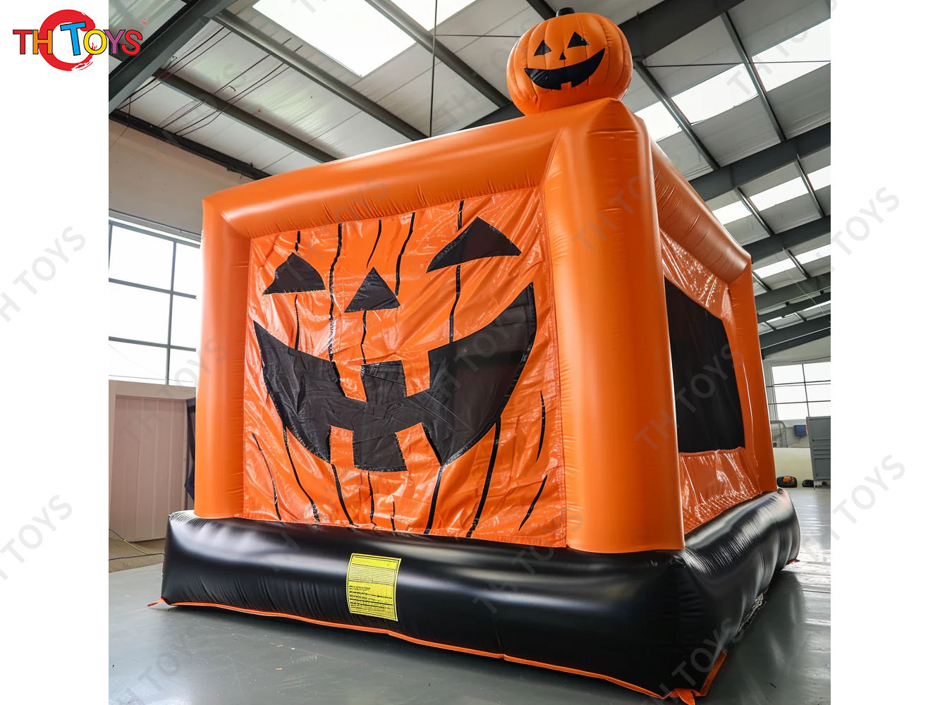 halloween inflatable trampoline bounce house, 4x4m pumpkin jumping castle for party