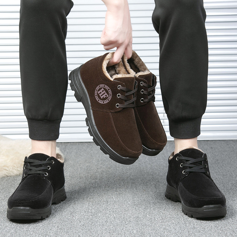 Men's Winter Comfortable Casual Plush Cotton Orthopedic Shoes