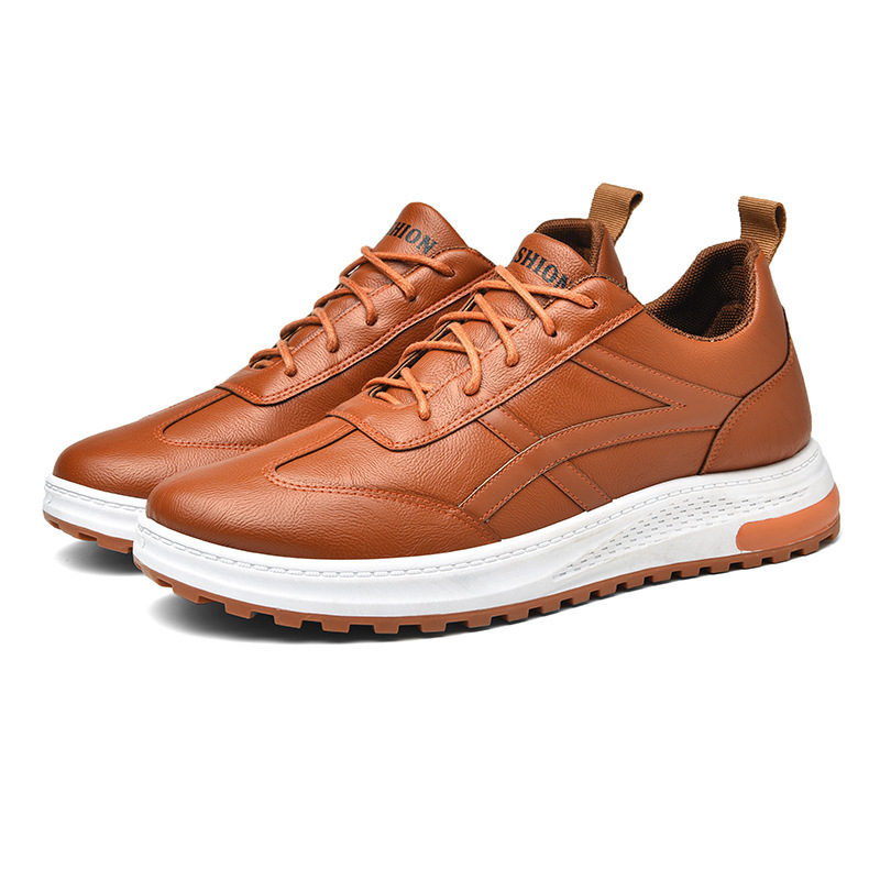 Autumn Men's Leather Shoes Dress Lace-up Shoes