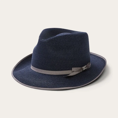 STRATOLINER HEMP FEDORA -Navy