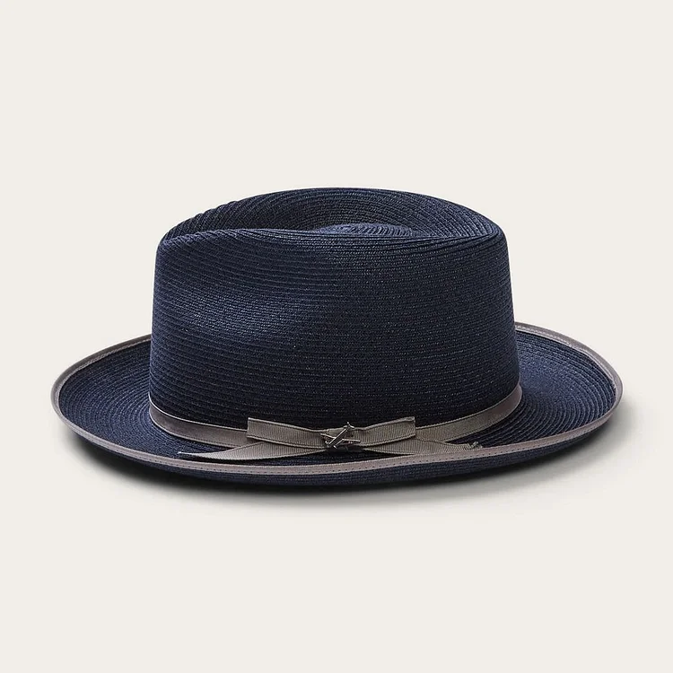 STRATOLINER HEMP FEDORA -Navy