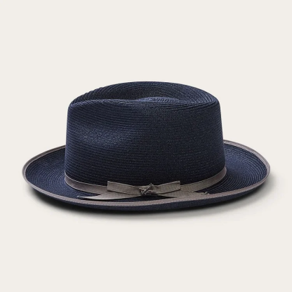 STRATOLINER HEMP FEDORA -Navy