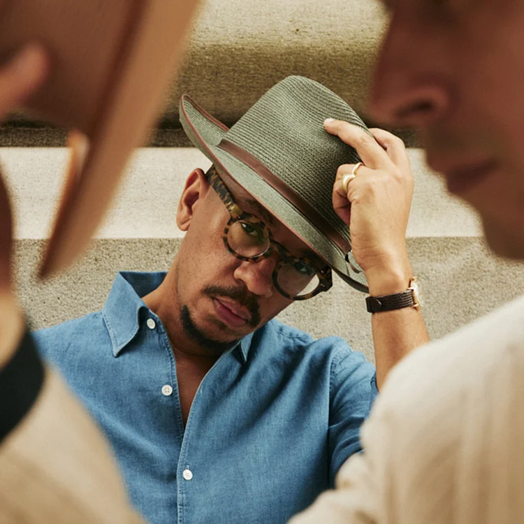 STRATOLINER HEMP FEDORA -SAGE