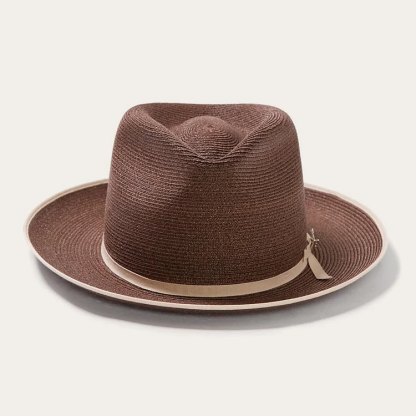 STRATOLINER HEMP FEDORA -Brown