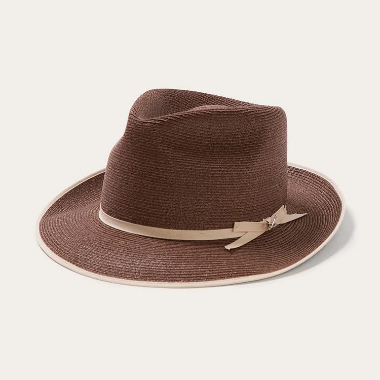 STRATOLINER HEMP FEDORA -Brown